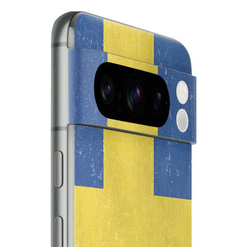 Sweden Flag Distressed Google Pixel 8 Pro Skin